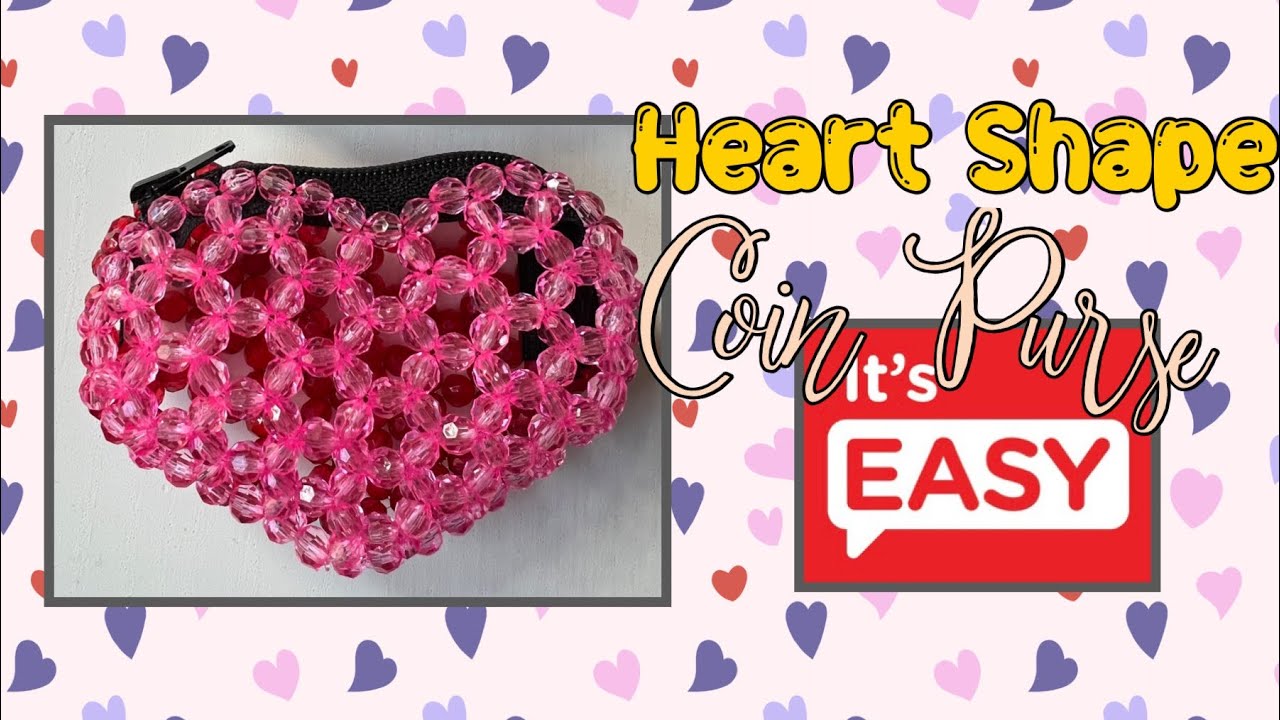 Heart Shape Coin Purse - Souvenir Item - How to Make - DIY