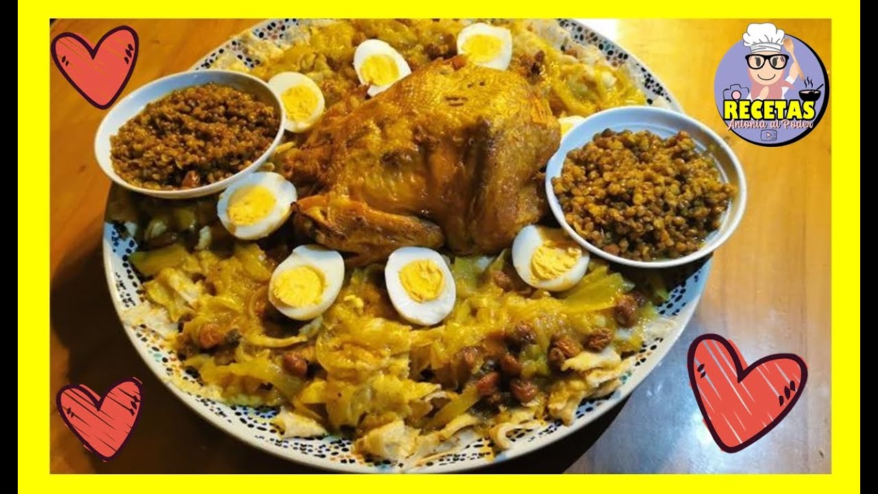 RECETA TIPICA DE MARRUECOS!! Rfissa con pollo de corral!!! RECETA SORPRENDENTE!!!