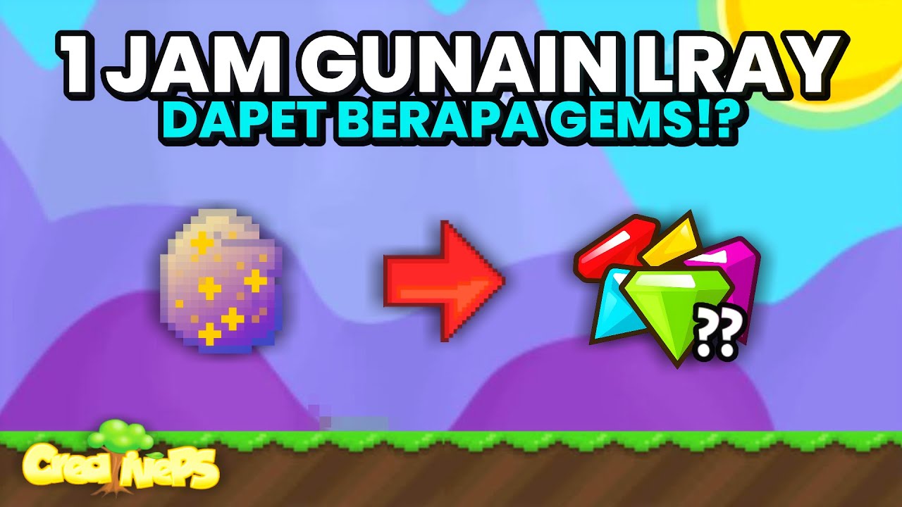 BERAPA SI PROFIT BFG PAKE LRAY SELAMA 1 JAM?! | Growtopia | CreativePS