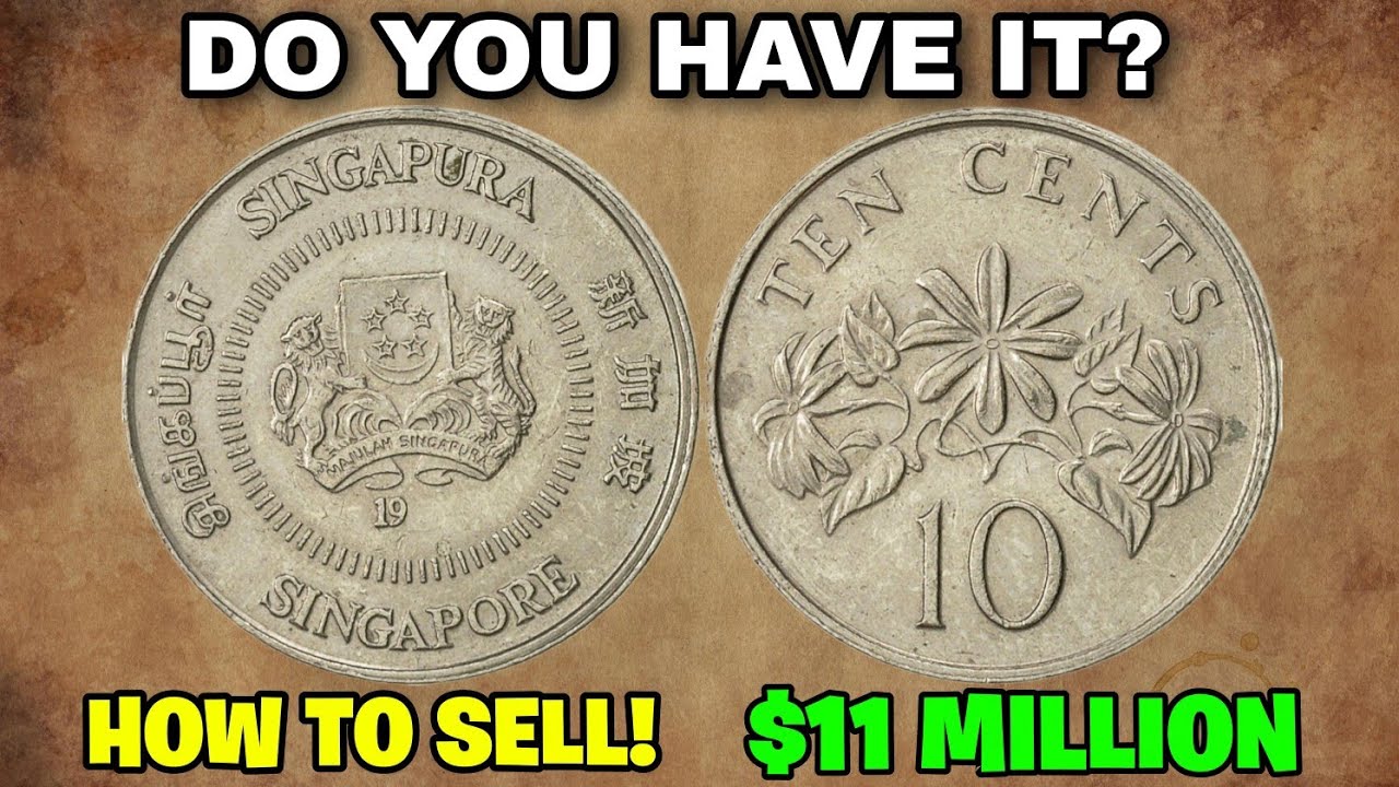 Ultra Rare Singapore Bicentennial Rare Coins Worth a Lot of Money! Old Coins Valve For Numismatics!