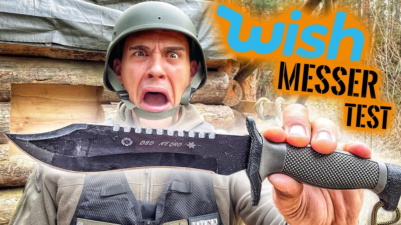 Was taugt ein billiges WISH MESSER? | BUSHCRAFT MESSER TEST #3 | Survival Mattin