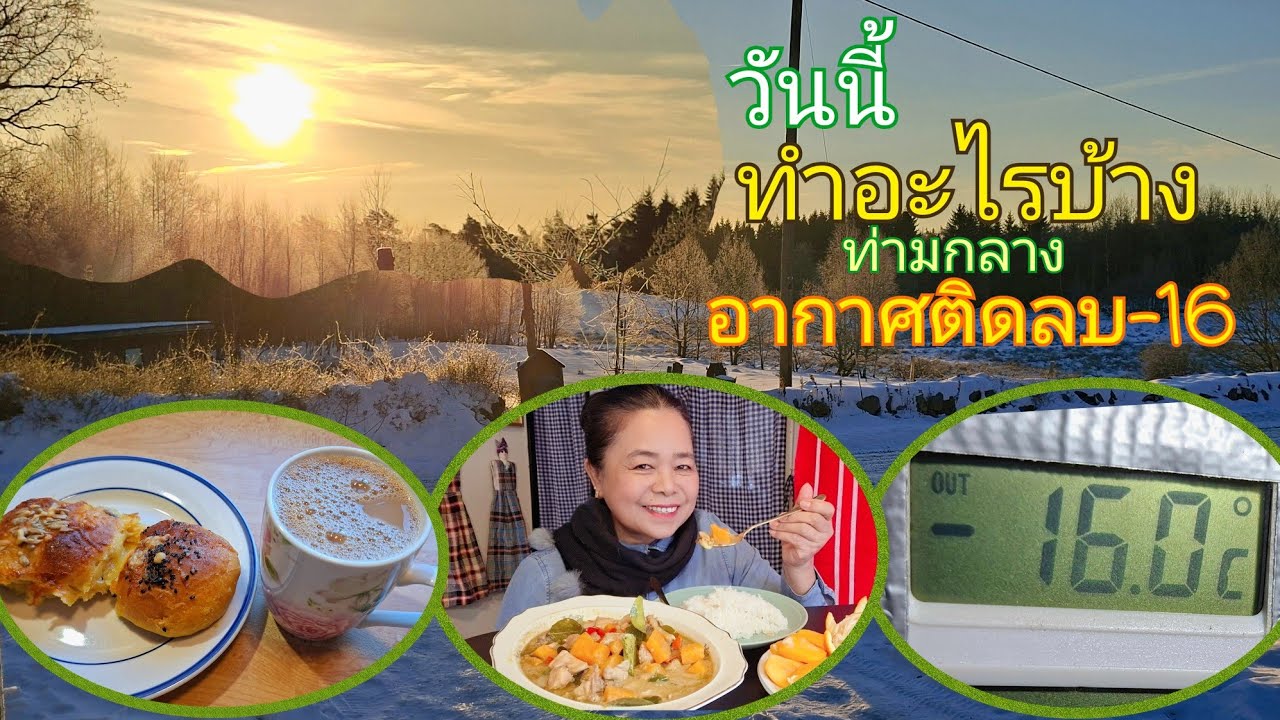 วันนี้ทำอะไรบ้าง? ท่ามกลางอากาศติดลบ-16(เล่าเรื่องลูกหลานคุณแรมโบ้จะมาหา??)