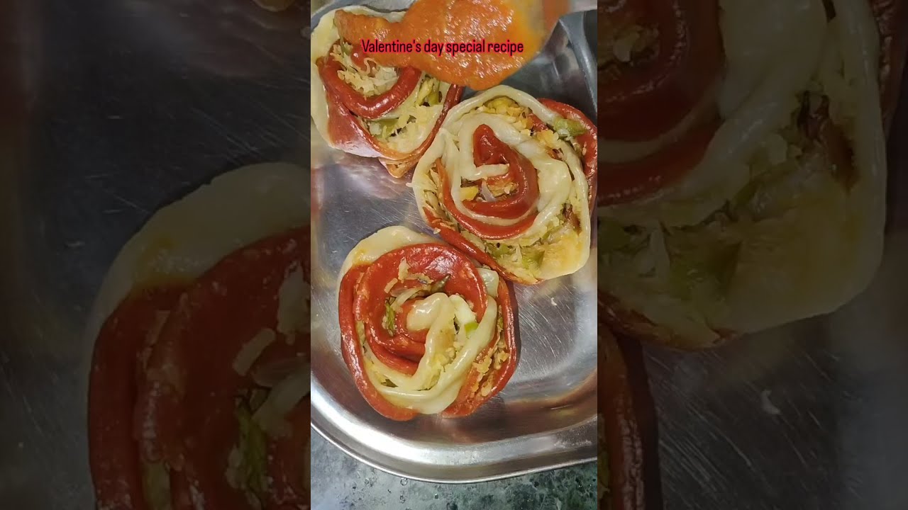 #Valentin day special recipe #momos #gulab 