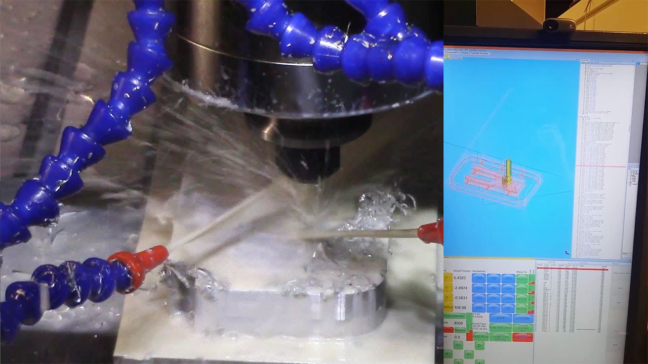 High speed G-Code toolpath on DM's VMC855 (CNC Machining Center)