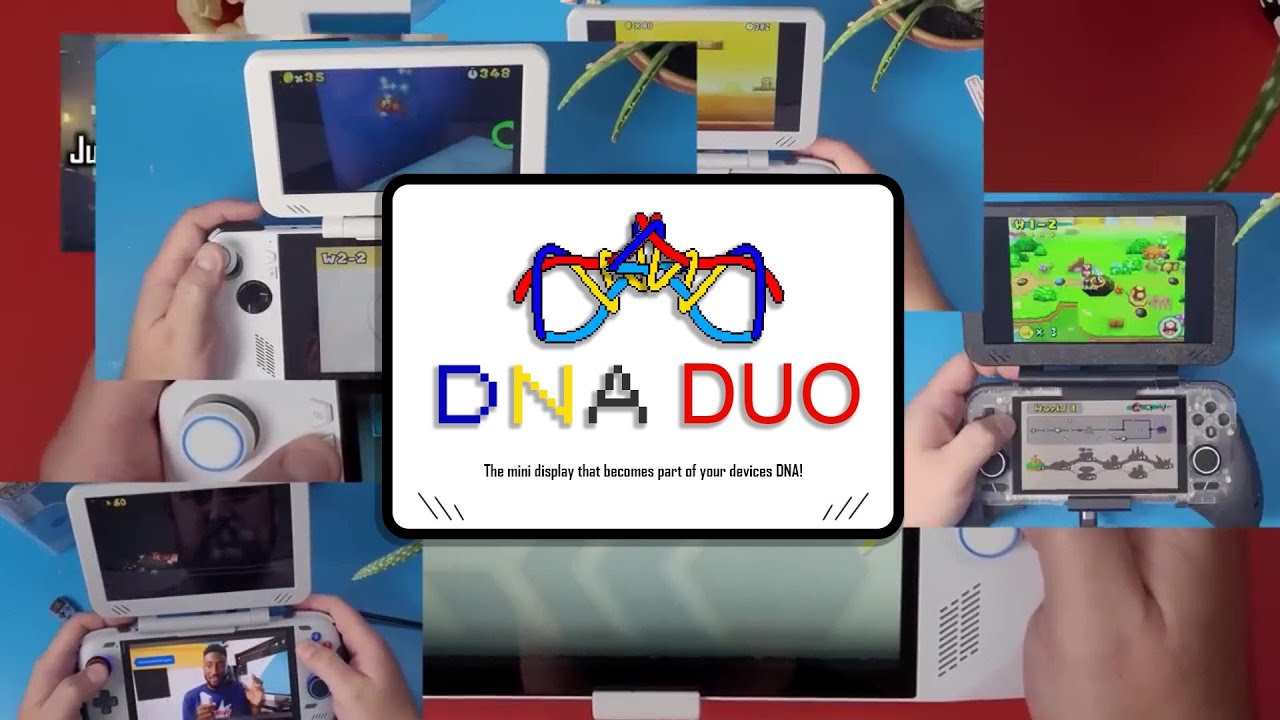 A True Dual Screen Add-on For Your Gaming Handheld | DNA Duo OLED Portable Display