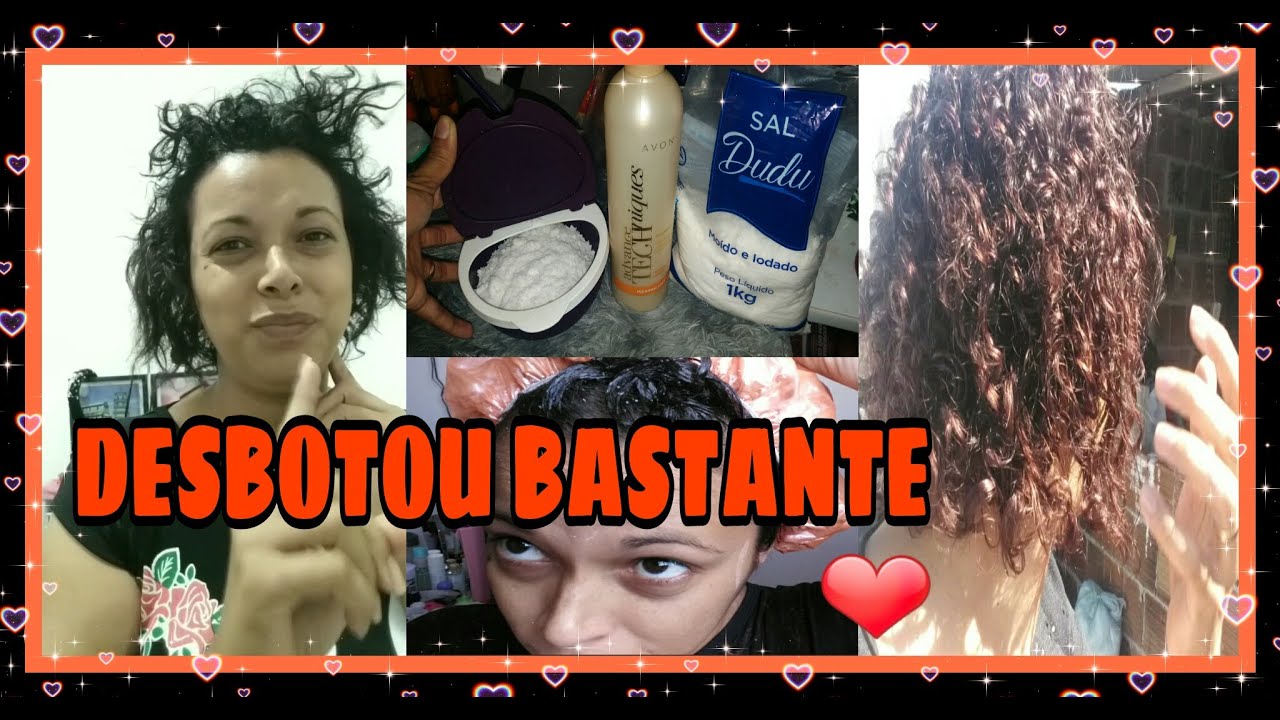 Desbotando o Cabelo Preto Azulado Com Sal de Conzinha