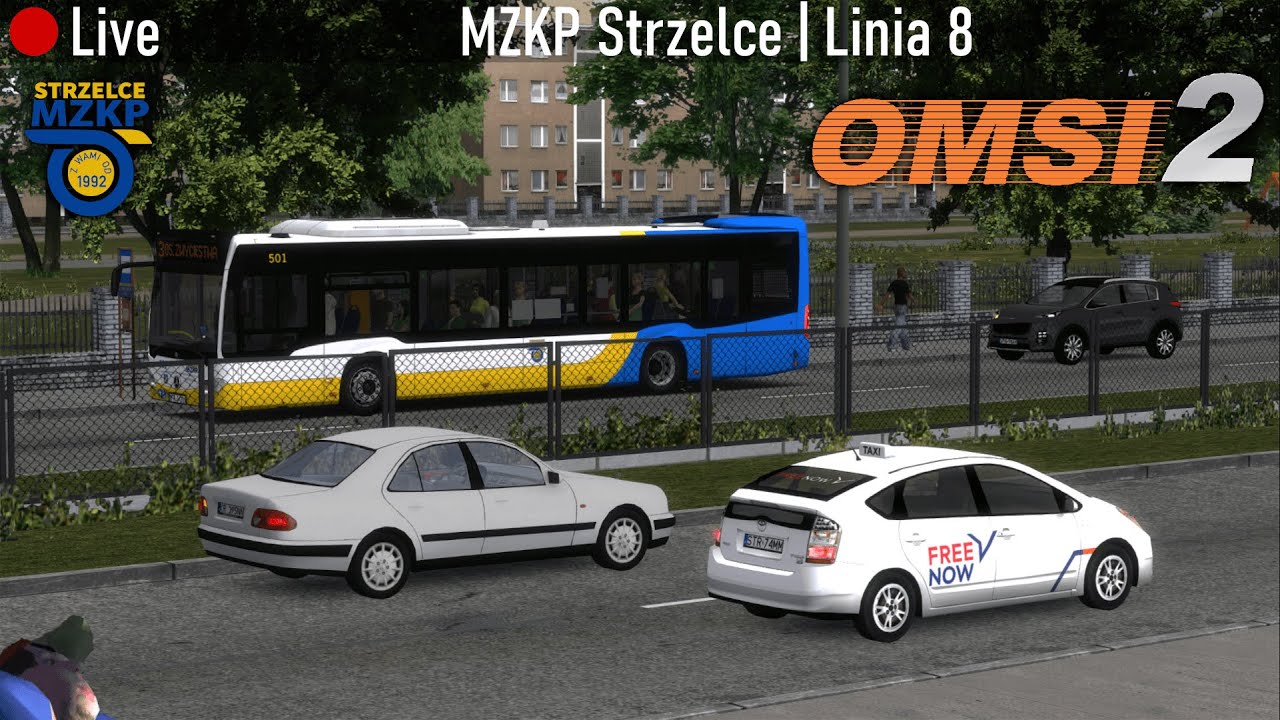 [🔴LIVE] OMSI 2 | MZKP Strzelce | Linia 8 | 