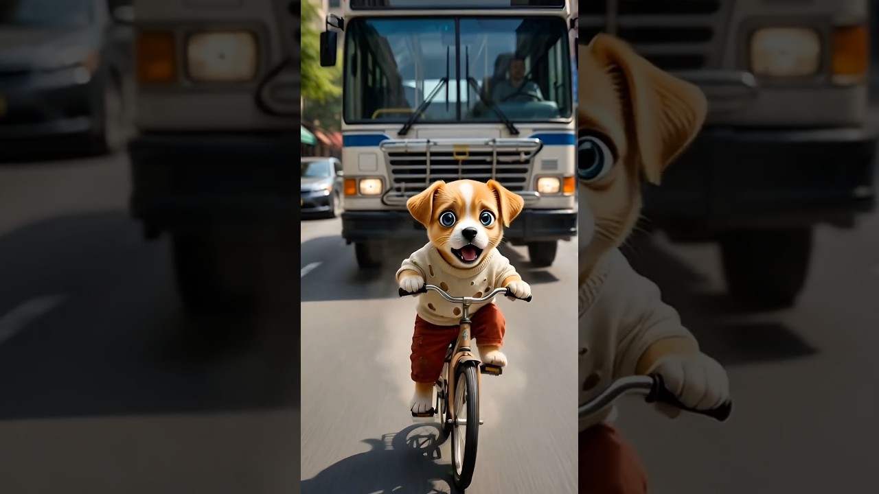 poor puppy emotional 😭 cycle story 🥹🚲 