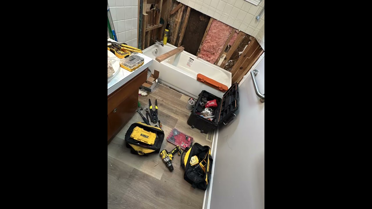 Removal of walk in tub and replacement with very basic functional tub and surround on medina flip.