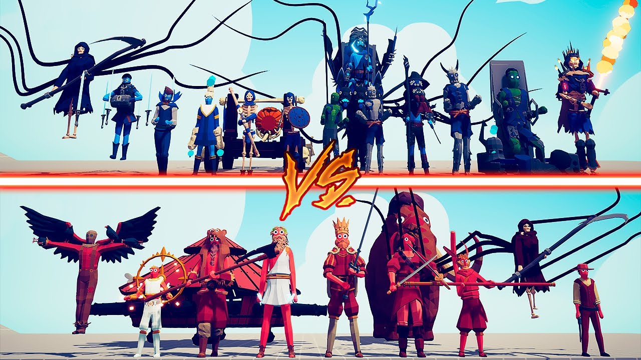 BOSSES TEAM vs MEGA SPOOKY TEAM - Totally Accurate Battle Simulator | TABS