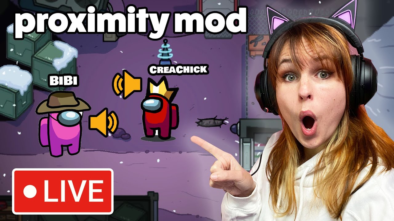 LIVE: AMONG US met PROXIMITY CHAT! - Met BIBI, KITTA, HUGO, RICK en MEER