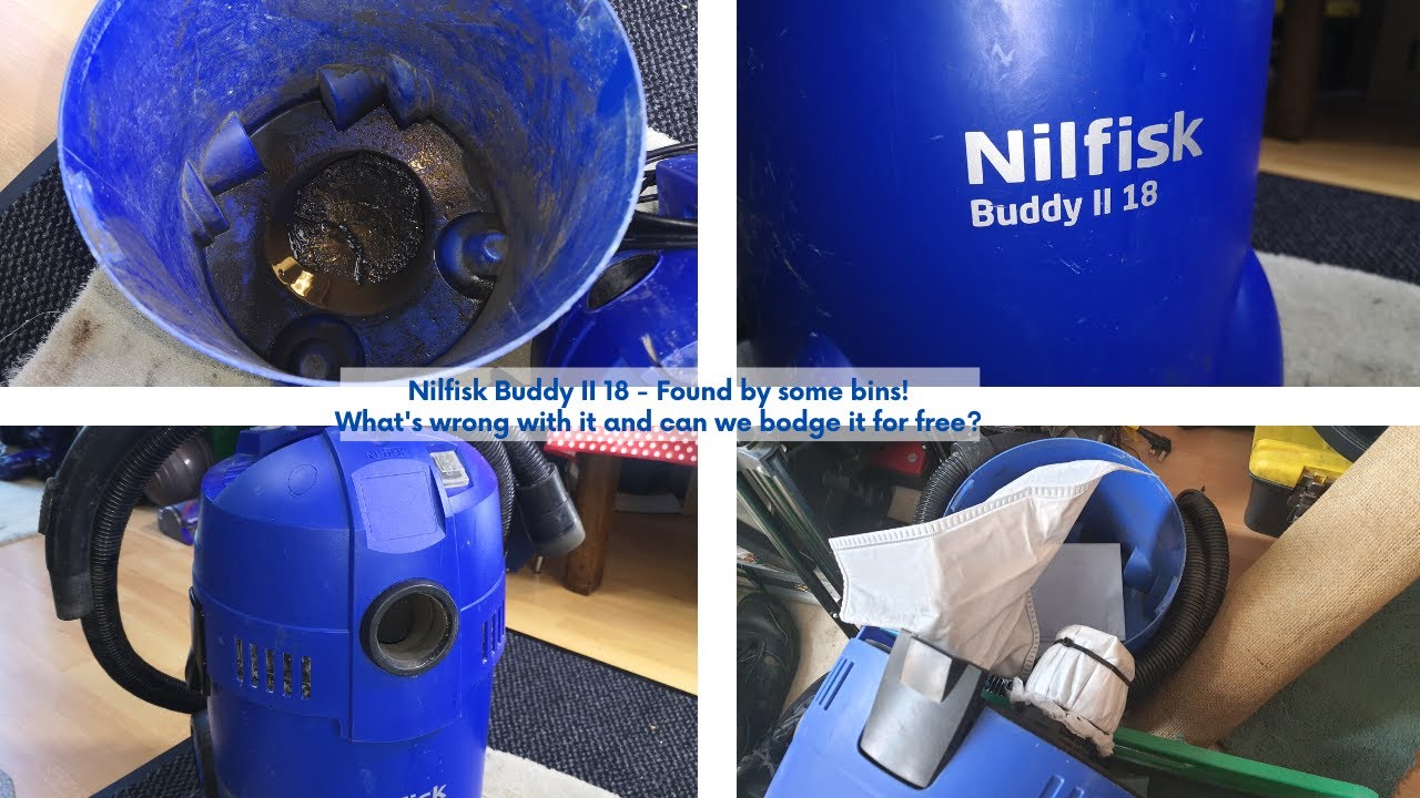 Found by some bins - Nilfisk Buddy II 18 - Motor Swap and new filter making!