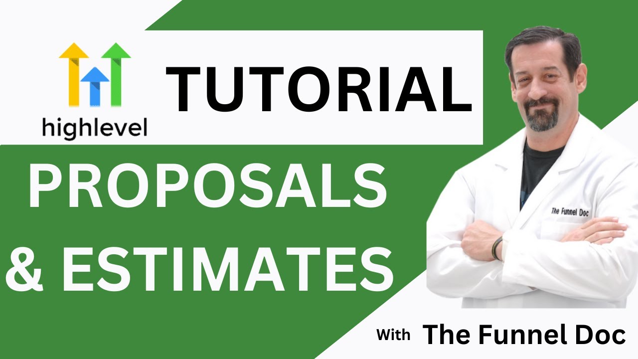 Proposals & Estimates Are LIVE in HIghlevel (NEW UPDATE)