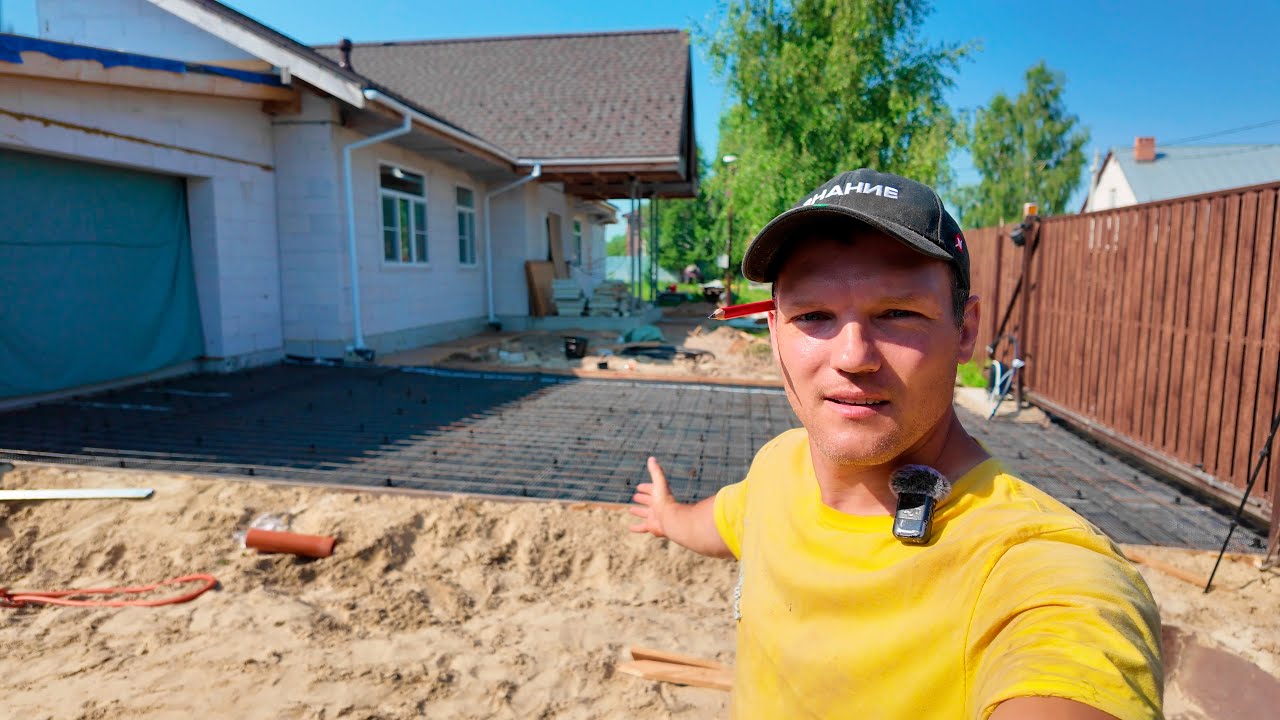 ИЗ ГРЯЗИ В КНЯЗИ! ВЪЕЗД В ГАРАЖ 10х6 ИЗ БЕТОНА