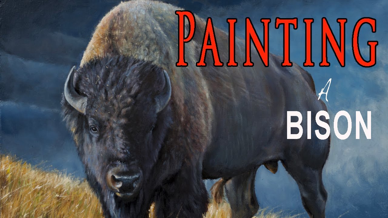 How I researched and painted a magnificent Bison