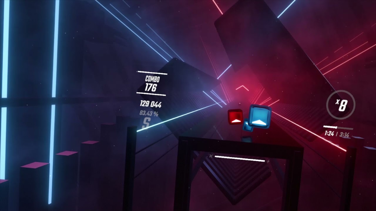 Beat Saber - TheFatRat ft. Anjulie - Fly Away (Difficulty Hard) - Full Combo -