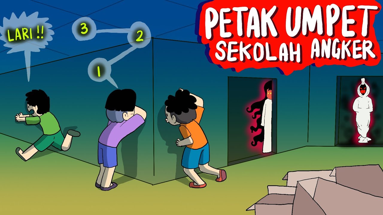 #kartunlucu MAIN PETAK UMPET DI SEKOLAH YANG TERKENAL PALING ANGKER 😱#hororkomedi