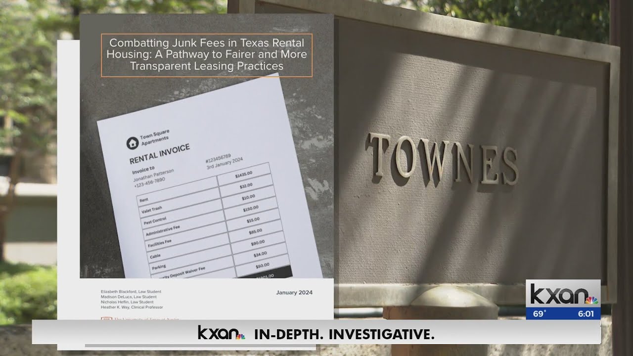 Junk fees growing in Texas apartments, according to recent study | KXAN News Today