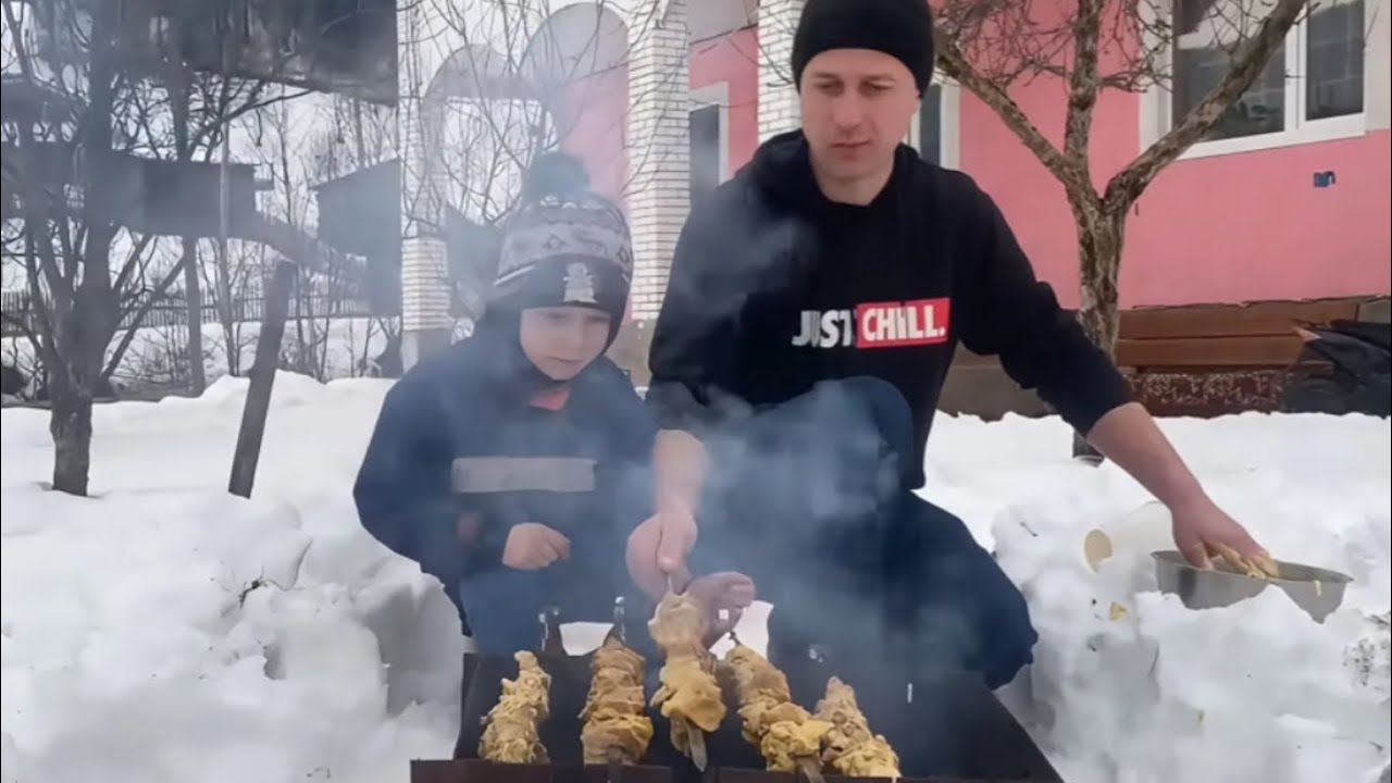 Village Life in the Carpathians: Smoked Sausage, Lard & Winter BBQ | Part 2🥩🔥
