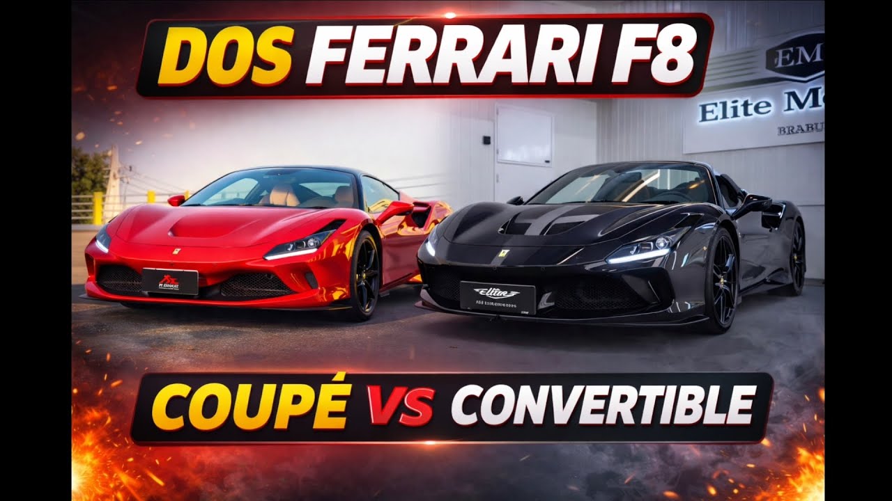 Ferrari F8: Rojo vs Negro ¿Cuál te enamora más? 🔥