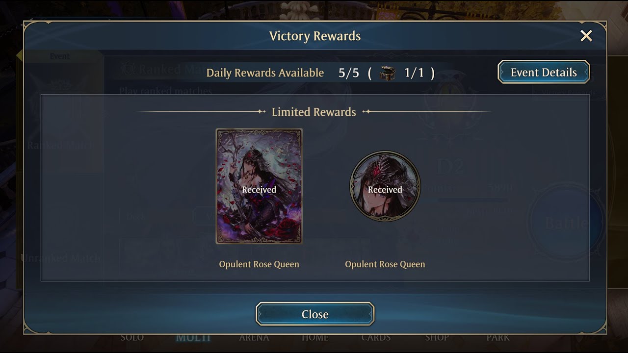 Shadowverse WB - Treasure Chest Hunting (Day 1, Dragon only)