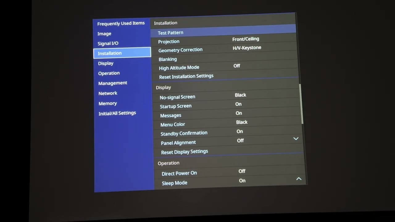 Epson LS12000 Best Projector Settings