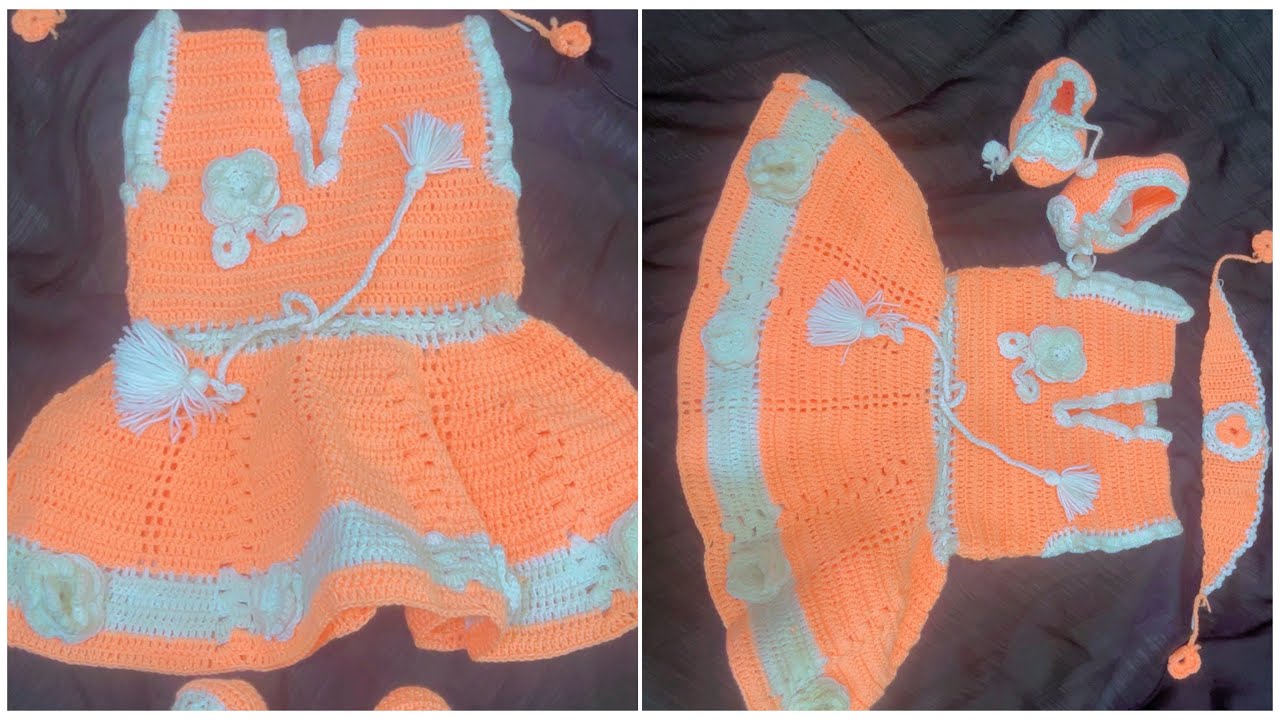 🌸 Easy Crochet Frock Tutorial 2025 | Step by Step Baby Dress for Beginners | Crochet Hub 2025
