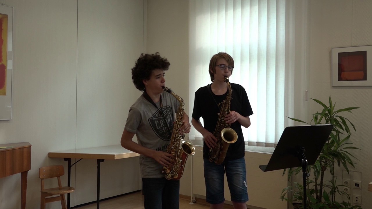 Bach Saxophone Duet (Classical Sax)  Bundeswettbewerb Jugend musiziert