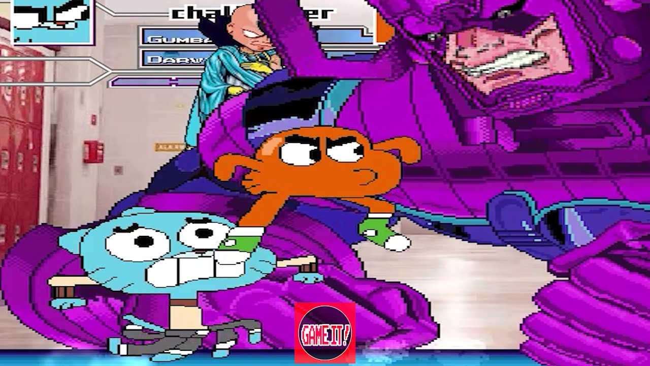 GUMBALL & DARWIN TEAM UP VS MUGEN CHARACTERS IN SURVIVAL MODE | FUNNY GAMING