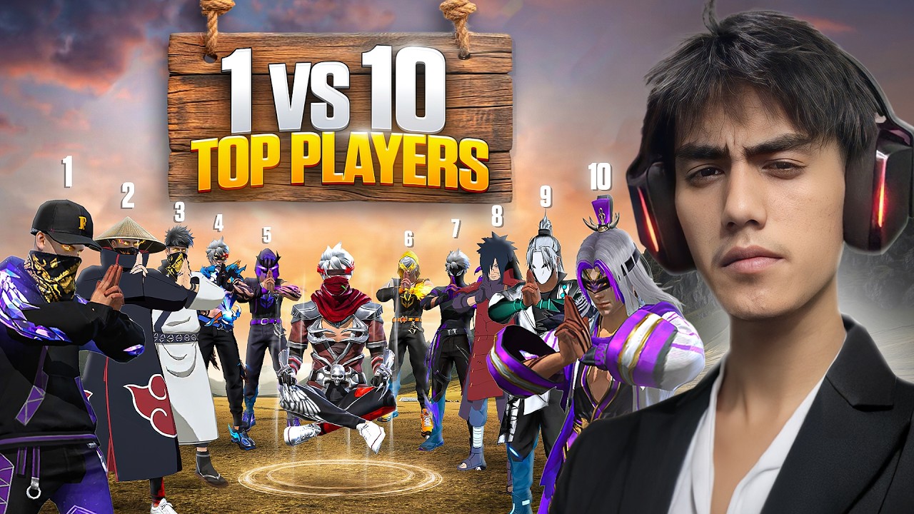 ZEROX VS 10 Weapon Top 1 Players 🌎🔥 Hardest 1 vs 10 Ever❗️