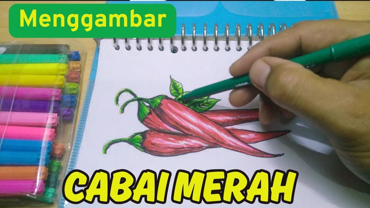 🎨 Cara Menggambar Cabai Merah yang Mudah & Keren | Belajar Sambil Tahu Fakta Unik Cabai!