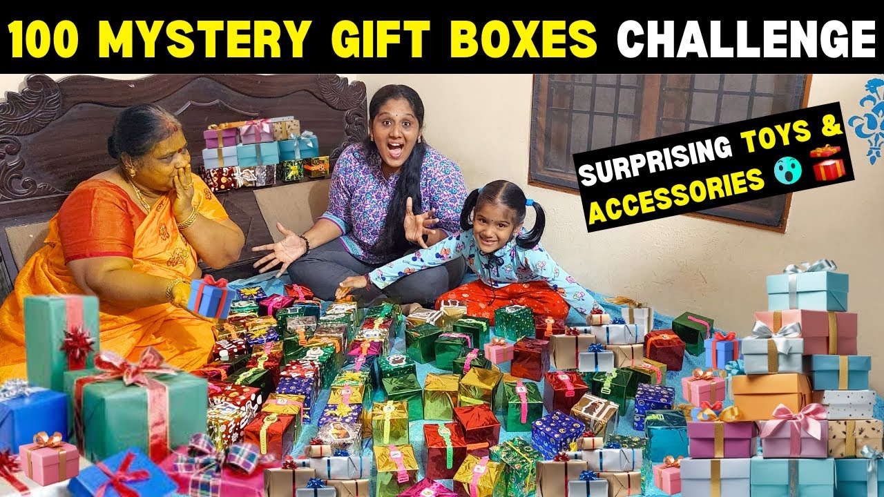 We Opened 100 SURPRISE Gift Boxes 🎁| Mystery Box Challenge | Unboxing | Toys, Accessories, Cars, etc