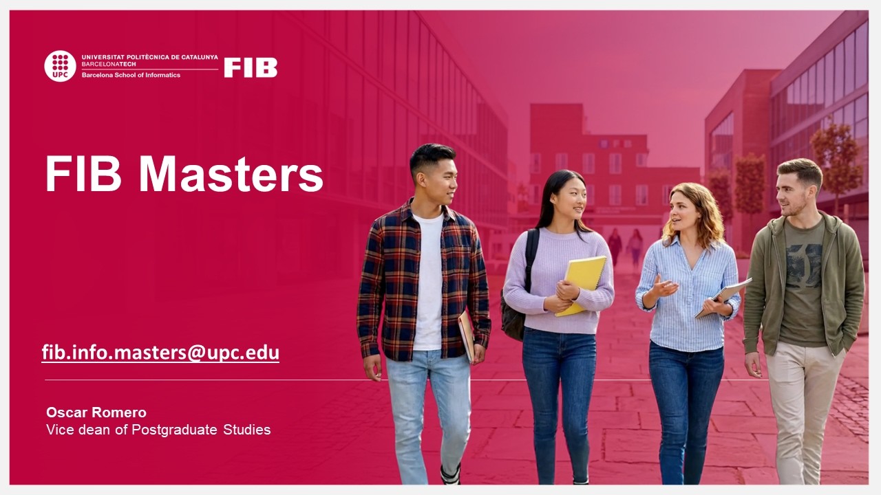 General information session on FIB master's degrees on 8 April 2026
