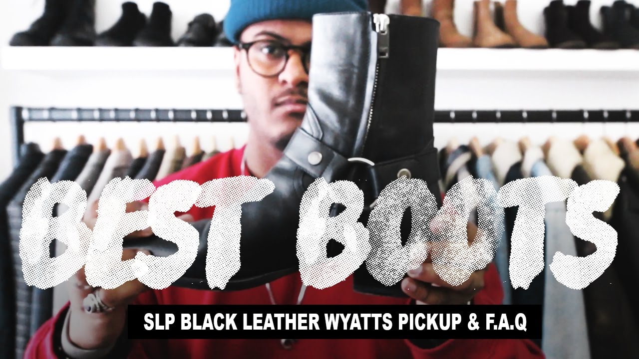 Pickups: Saint Laurent Black Leather Wyatts & F.A.Q