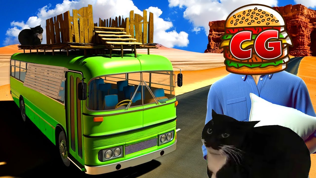I Built a Cat Shelter on Top of My Armored Bus in The Long Drive Mods!