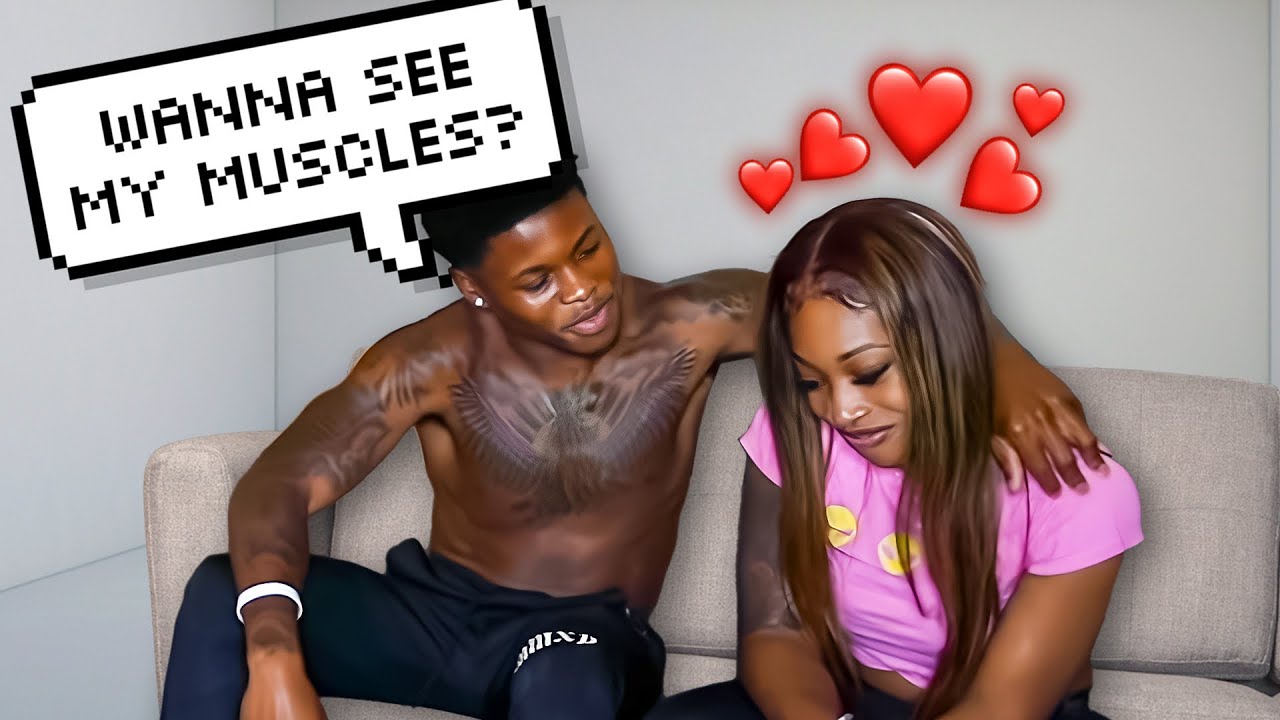 Walking In SHIRTLESS On YouTube BADDIE Emary Chanel😍 (best reaction)