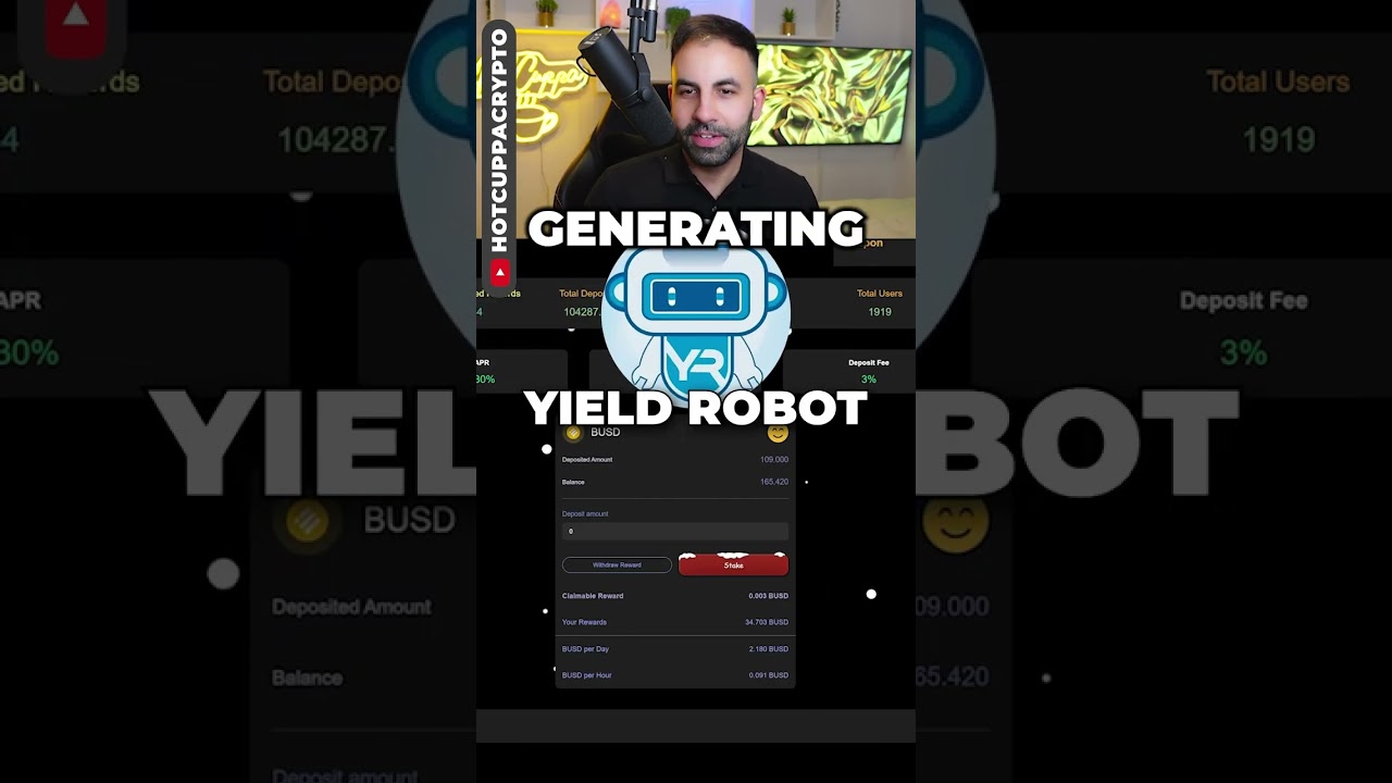 🤖 YIELD ROBOT UPDATE❕️ 🤖 DEFI EXPERTS ONLY, HIGH RISK BUSD RETURNS! 🎰 🪙 💸 DEFI SMART CONTRACT!