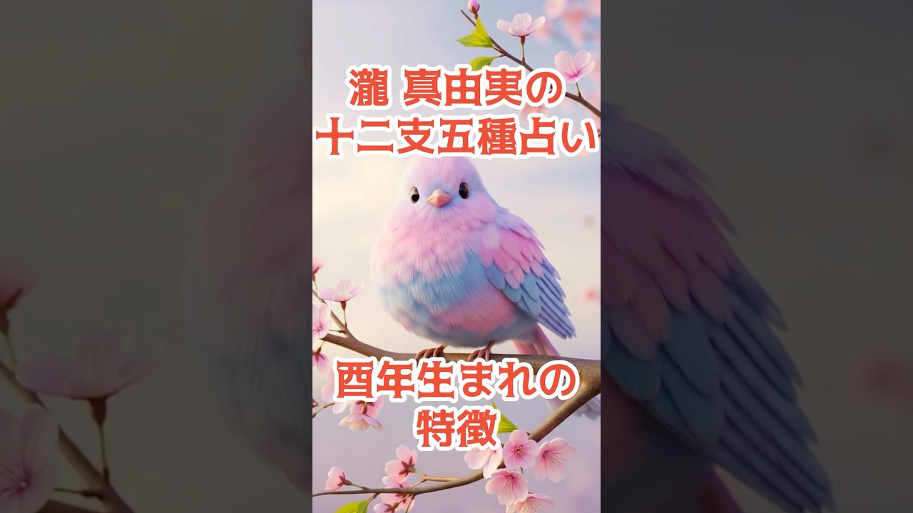 瀧 真由実の十二支五種占い 酉年生まれの特徴 #酉年 #とりどし #酉歳 #鳥歳 #鳥年 #金運 #開運 #仕事運 #恋愛運  #結婚運 #占い #運勢 #えと #干支 ＃干支占い #十二支