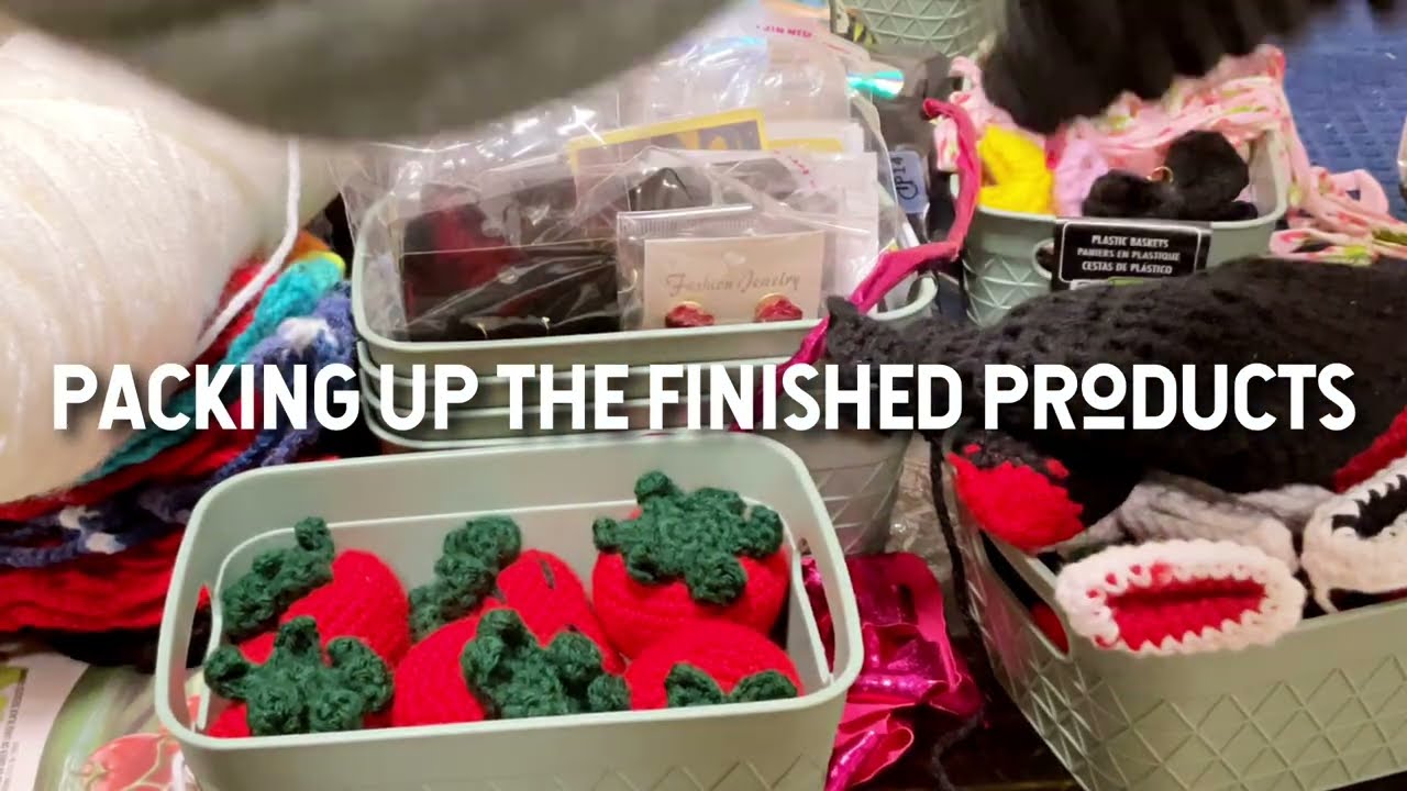 Small Business Studio Vlog | Dive into the Crochet Craze: Bags, Hats & Strawberries! 🍓