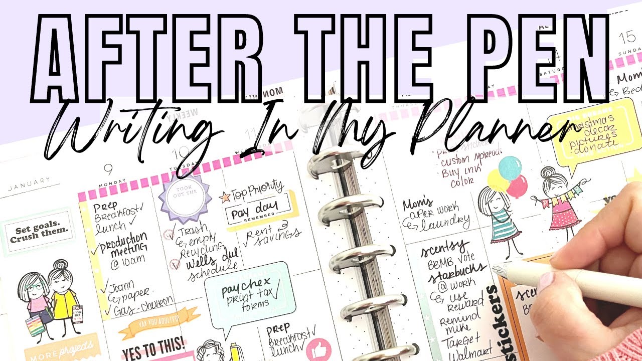 AFTER THE PEN | WRITING IN MY PLANNER | CLASSIC HAPPY PLANNER