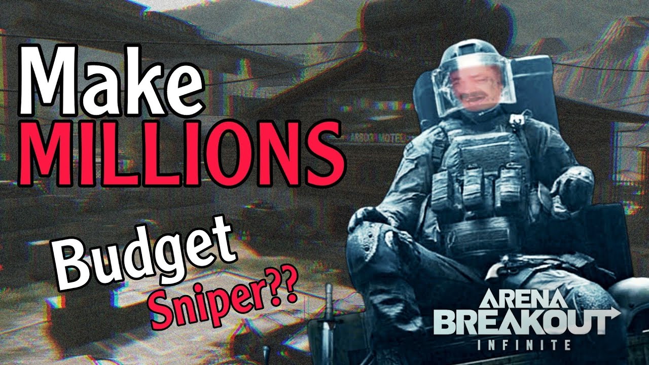 Make MILLIONS with BUDGET sniper🤑 in farm Arena breakout infinite 