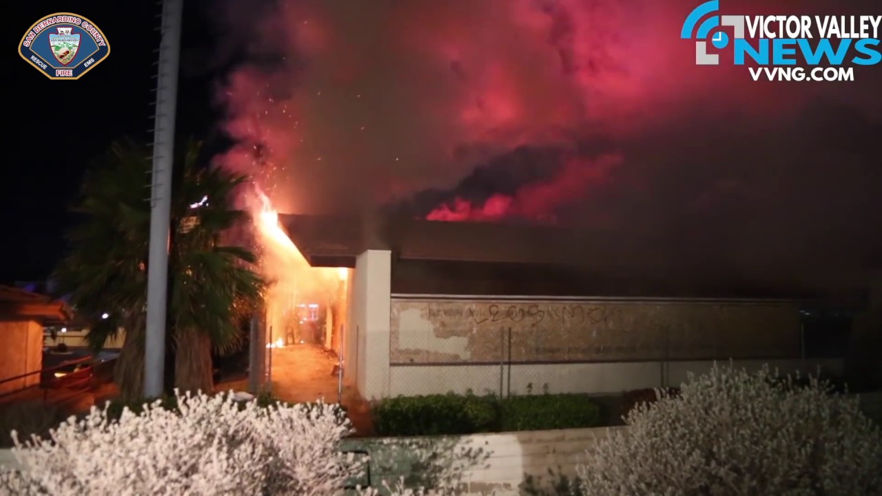 Division 3 Commercial Structure Fire, Victorville