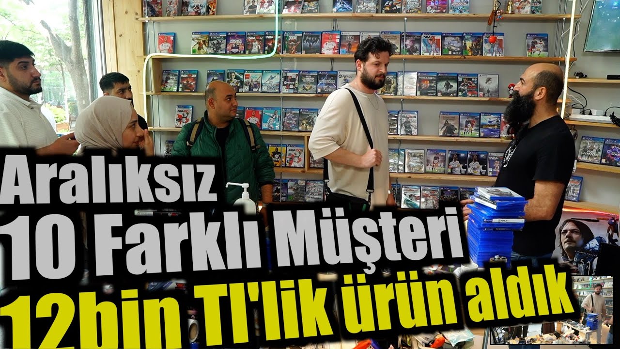 45 DK Boyunda aralıksız 10 Farklı Müşteri PS4 Konsol Oyun Switch Oyun Bol Alışverişli