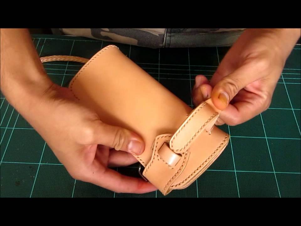 100% Handmade Natural Tanned Leather Long Wallet
