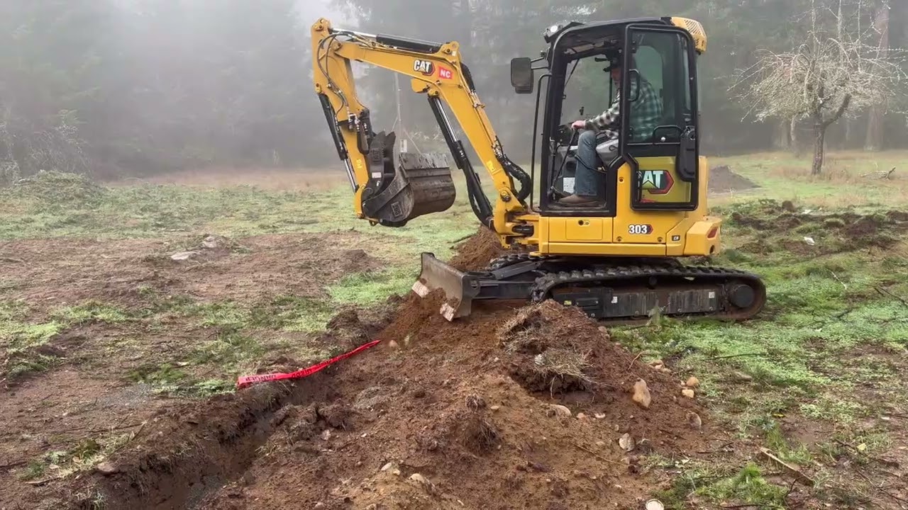 We rented an excavator!