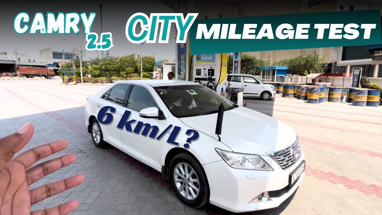 तेल का कुआँ लेना पड़ेगा 😂- CITY MILEAGE TEST OF OUR CAMRY 2.5 PETROL🔥Camry mileage India