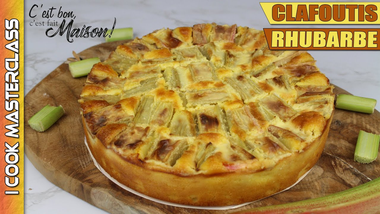 ✅ MON CLAFOUTIS À LA RHUBARBE : Une recette inratable et délicieuse, un dessert rafraichissant !