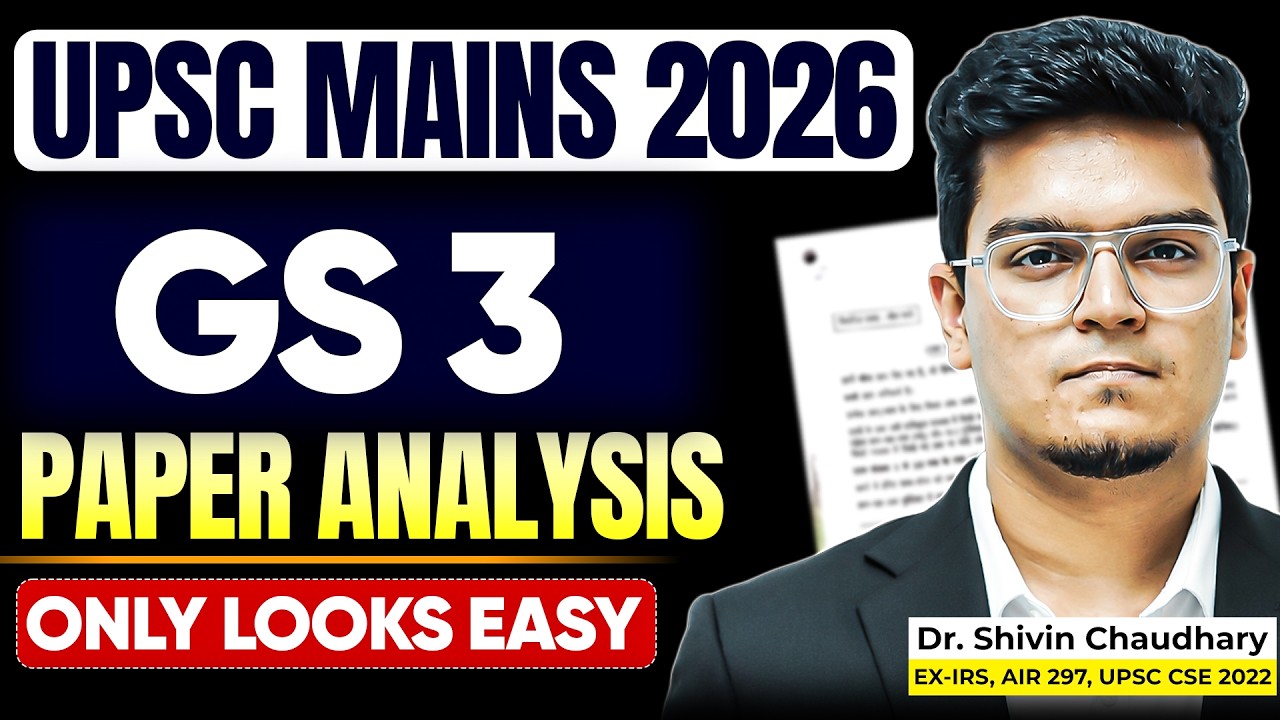 UPSC Mains 2026 GS 3 Paper Analysis | What This Paper Really Tested