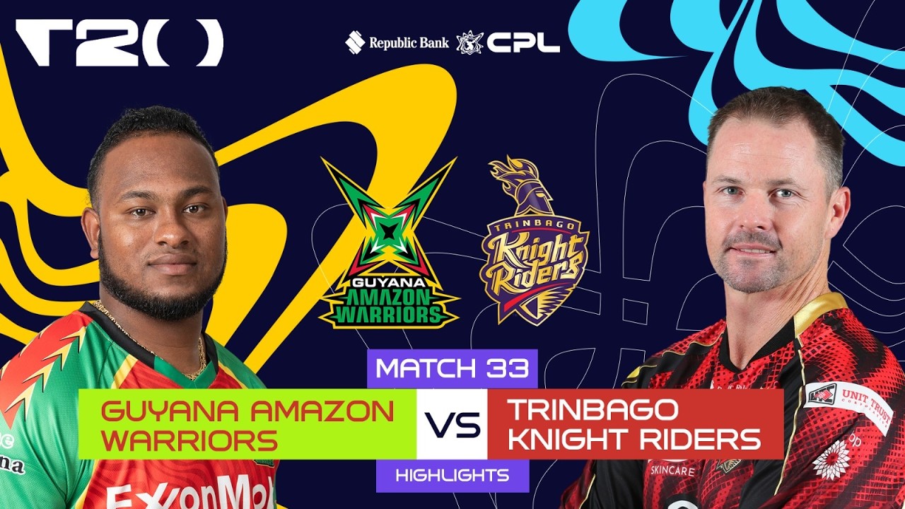 Highlights | Guyana Amazon Warriors vs Trinbago Knight Riders | CPL 2026