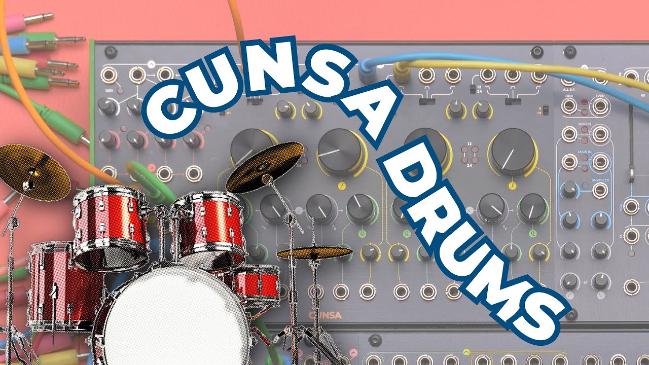 Analog drum machine sounds with the CUNSA filter!